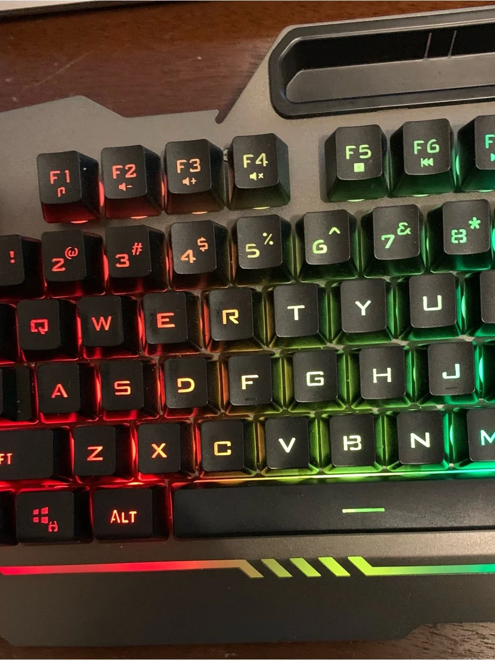 AULA T102 Wired Gaming Keyboard LED 104 Keys USB Read